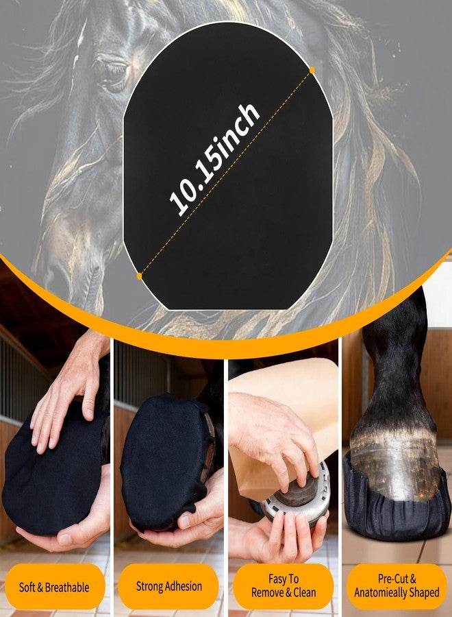 Youven 12 Pack Horse Hoof Tape, Strong Sticky Wraps, Magic Cushion Hoof Packing, Thrush Treatment for Horses, Horse Supplies for Real Horses - Image 3